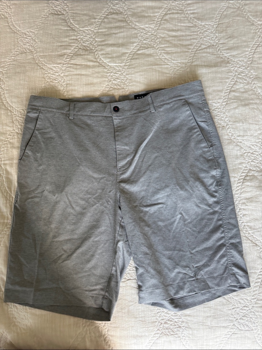 Dunning Golf Men's Grey Performance Stretch Shorts